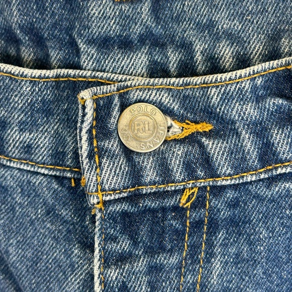 Vintage Polo Ralph Lauren Womens 14 Straight Leg Blue Jeans Classic Preppy 90s - Picture 5 of 12